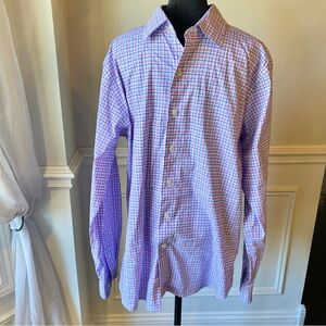 David Donahue Fusion Performance Plaid Button Down